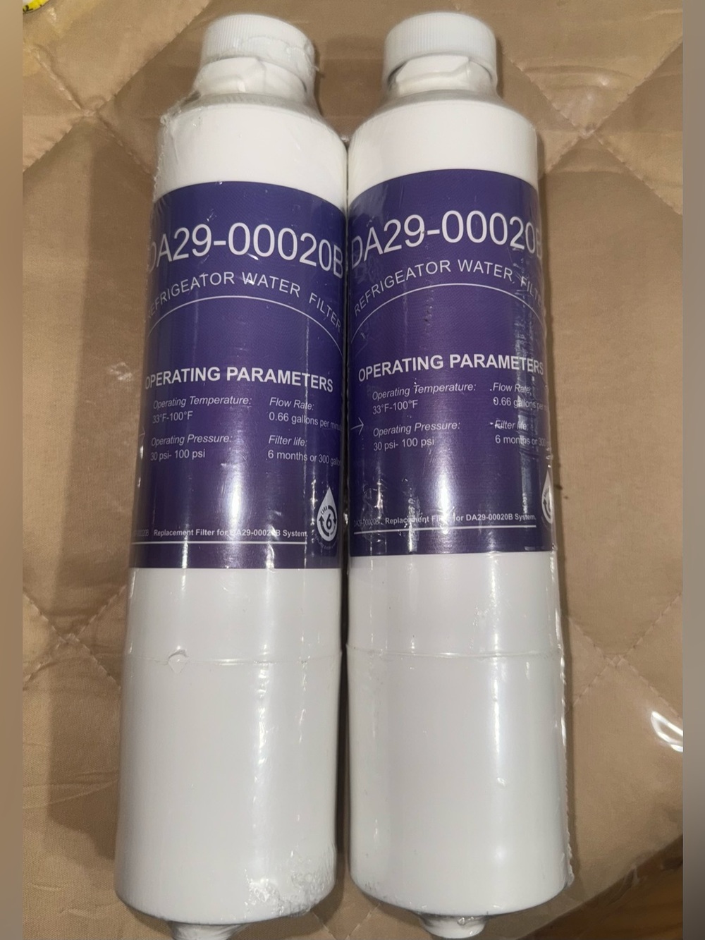 2pack DA29-00020B Refrigerator Water Filter, Replacement for Samsung Sealed NEW